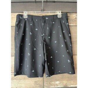 Under Armour Big Kids Junior Boys Cactus Cowboy Printed Golf Shorts XL Black